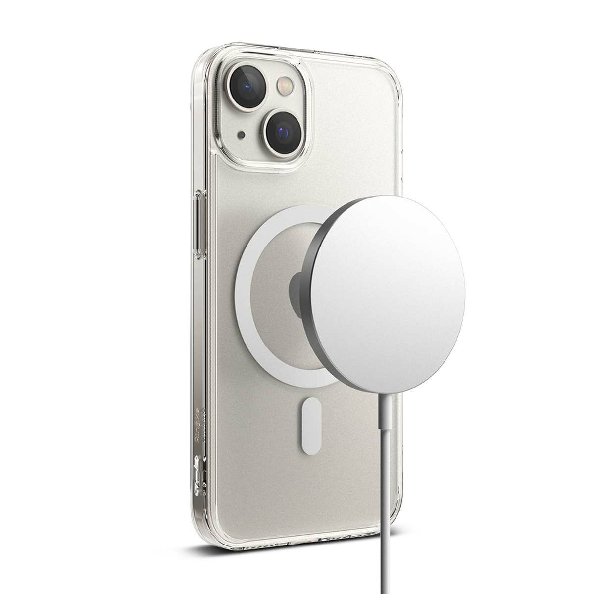Kép 4/4 - Ringke iPhone 14 tok, Fusion Magnetic Matte, Átlátszó