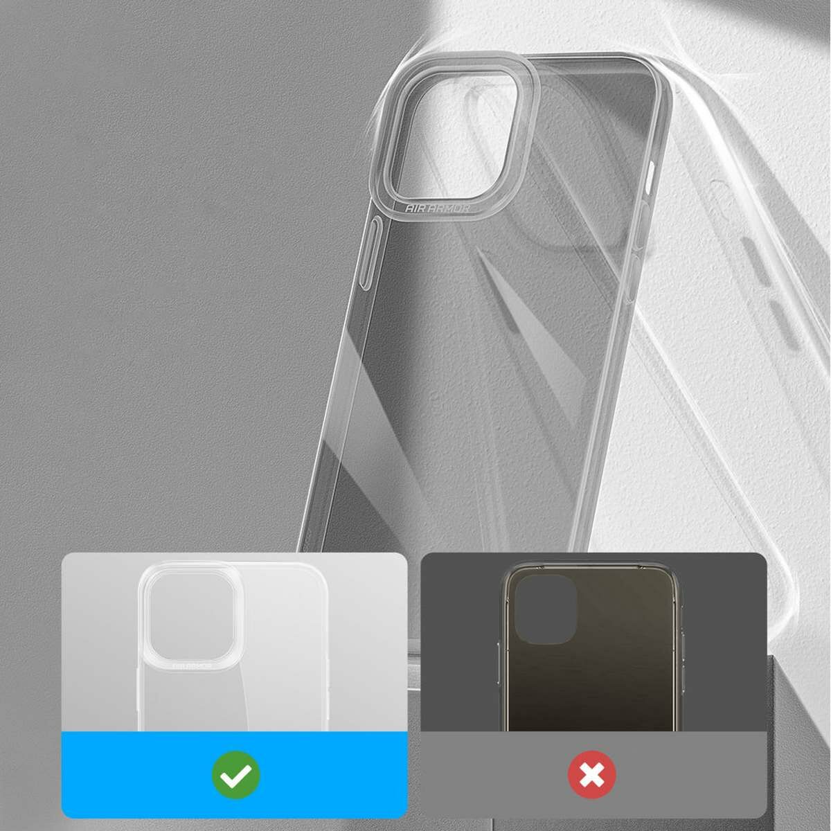 Kép 5/15 - Baseus iPhone 13 Pro Simple Series tok, átlátszó fekete (ARAJ000401)