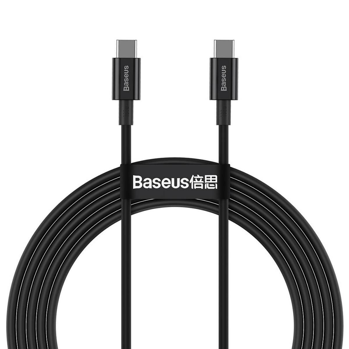 Kép 3/18 - Baseus Type-C kábel, Superior, gyors töltés/PD/FCP, 100W, 5A, 20V, 2m, fehér (CATYS-C02)