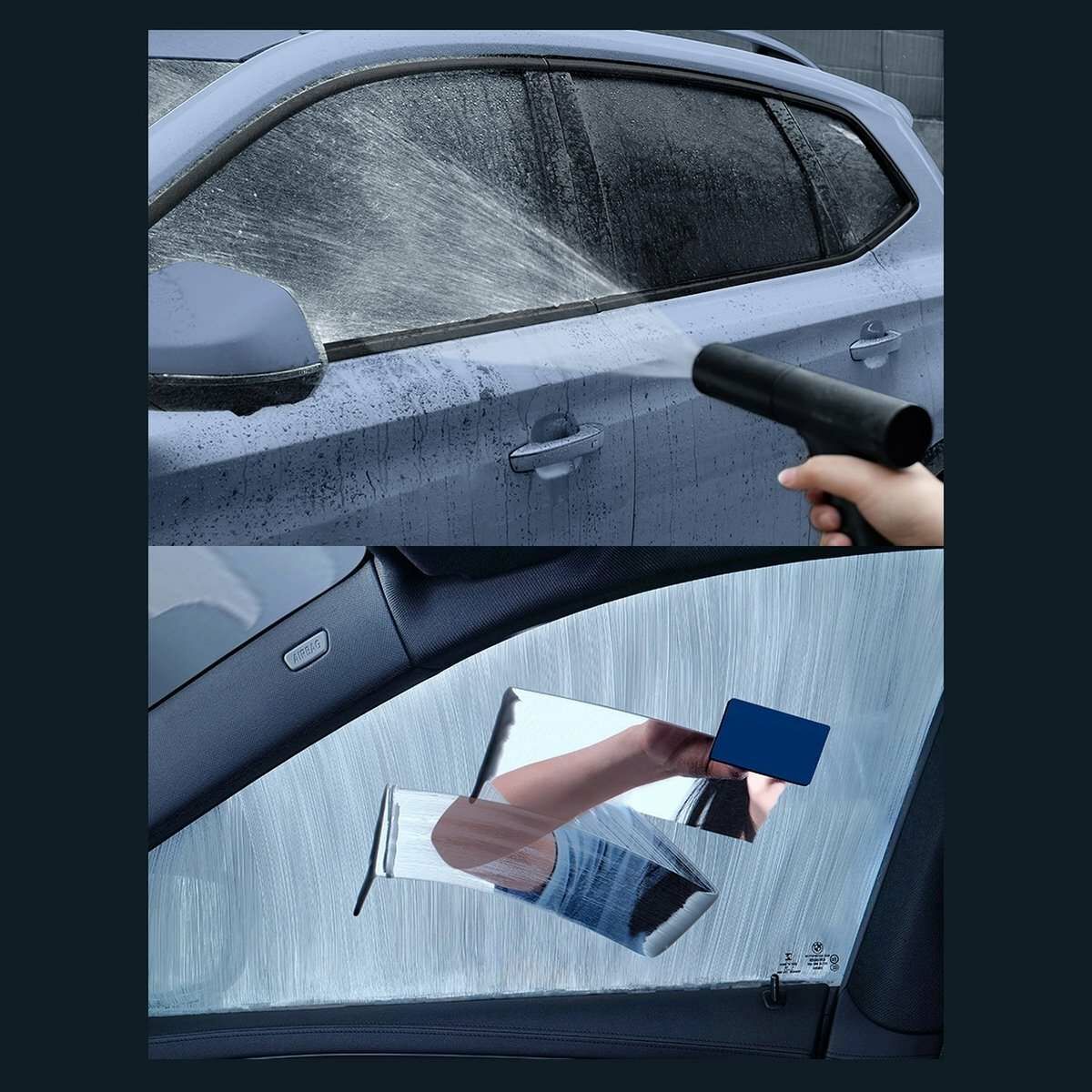 Kép 14/23 - Baseus autós kiegészítő, Auto-care ablak tisztító folyadék, zsíros foltok eltávolítására, 200ml, fehér (CRYH020002)