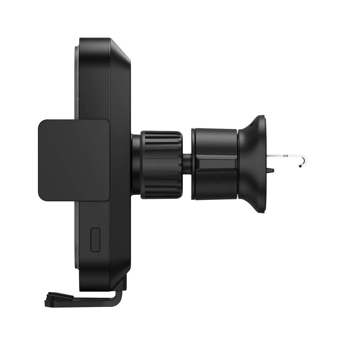 Kép 7/13 - Baseus autós telefon tartó, Halo automatikus záró szenzorral, RGB LED töltő csík, 15W, fekete (SUDD000001)