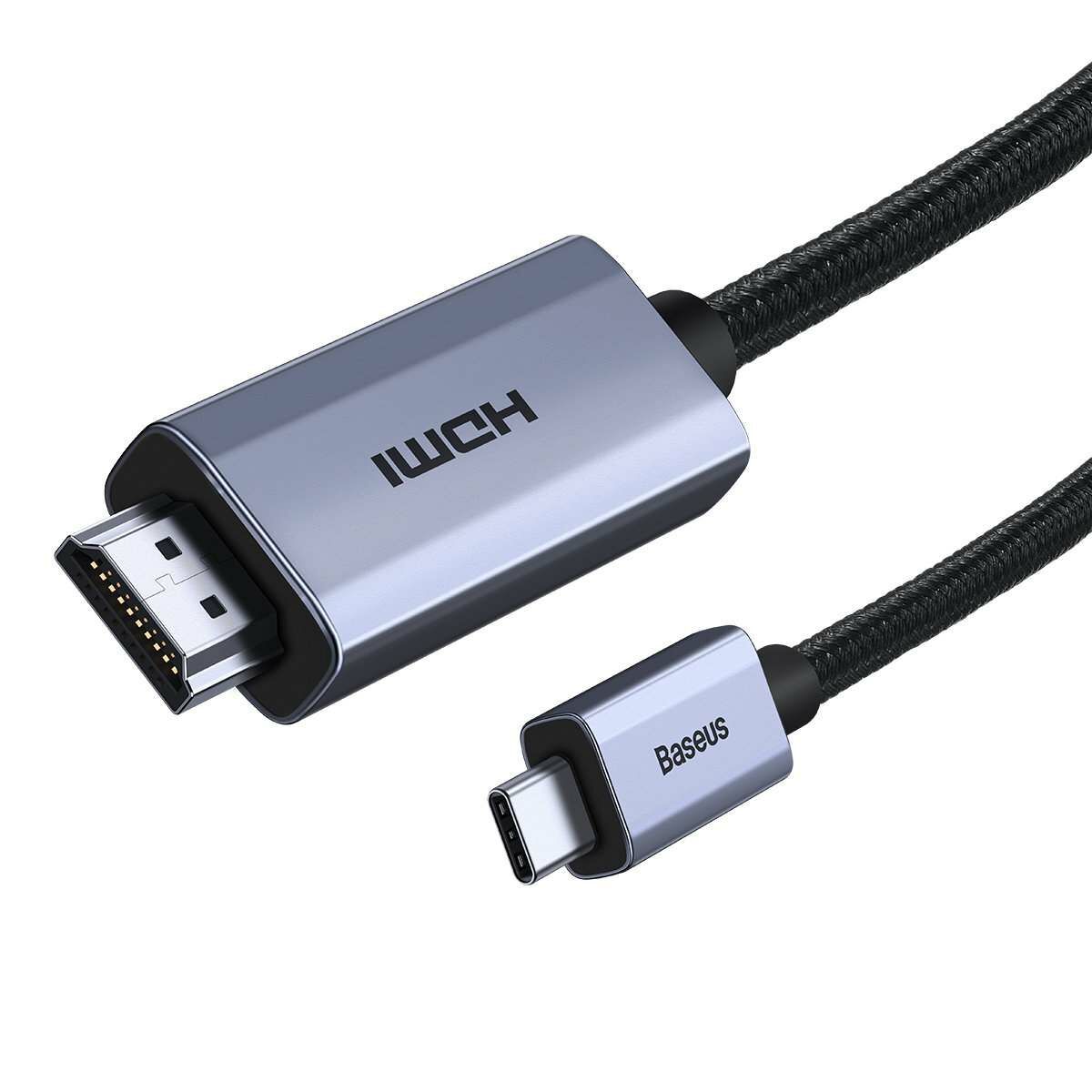 Kép 4/11 - Baseus Video kábel, High Definition sorozat Type C - HDMI 2.0, 4K 60Hz, 1m fekete (WKGQ010001)