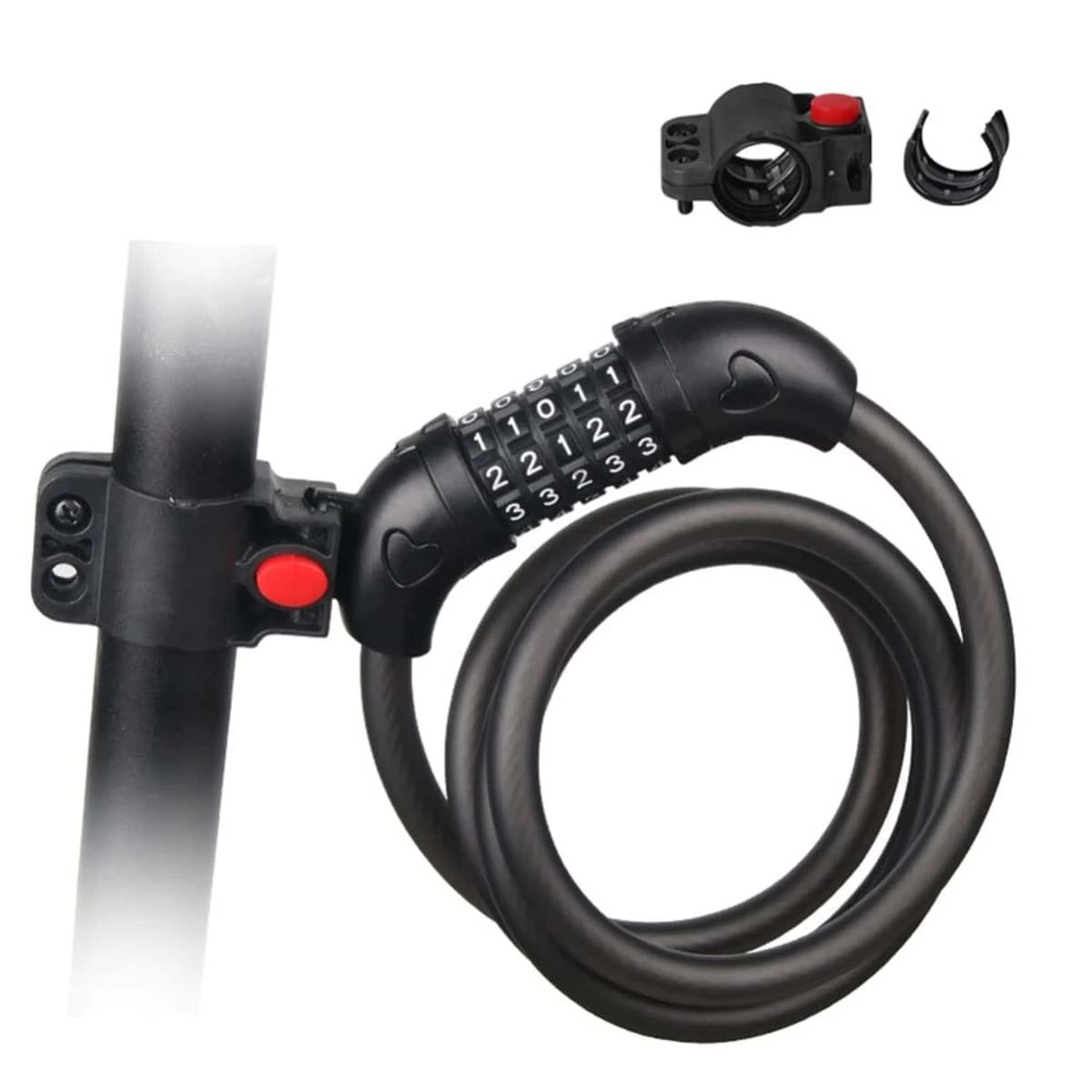 Kép 2/10 - Xiaomi Mi Electric Scooter Lock, elektromos roller zár számkóddal, fekete EU