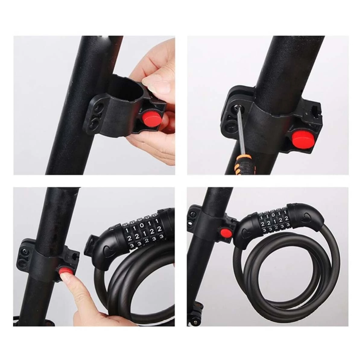 Kép 3/10 - Xiaomi Mi Electric Scooter Lock, elektromos roller zár számkóddal, fekete EU