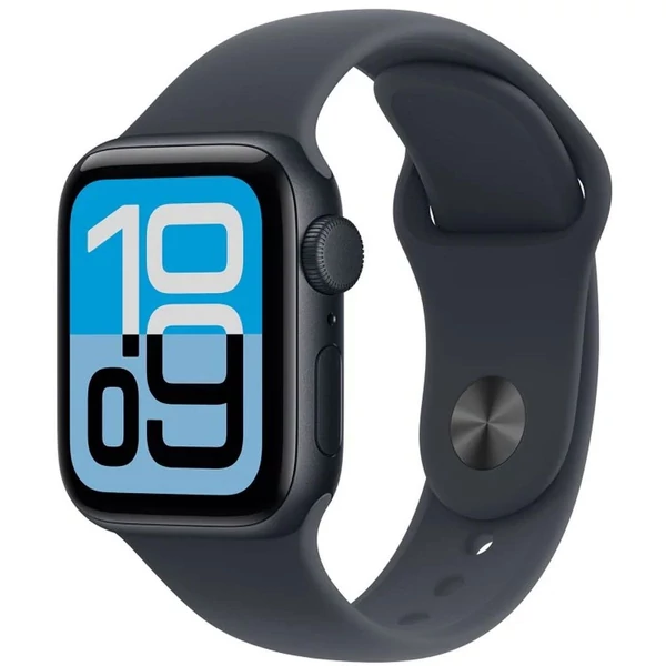 Apple Watch SE 3 (2025) GPS 44mm csillagfény aluminium tok, csillagfény sportszíj (S/M) EU MEHG4