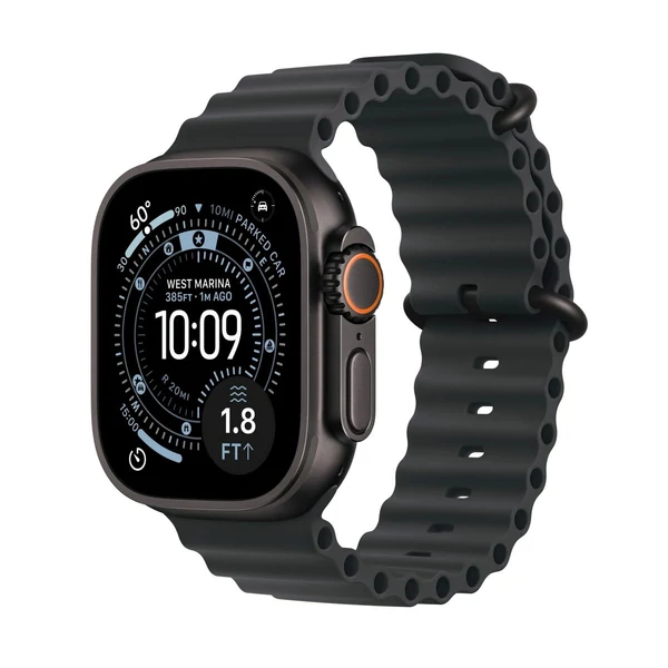 Apple Watch Ultra 3 (2025) GPS + Cellular 5G 49mm fekete titántok, fekete-hamuszürke terep pánt (S/M Apple Watch Ultra 3 (2025) GPS + Cellular 5G 49mm fekete titántok, fekete-hamuszürke terep pánt (S/M