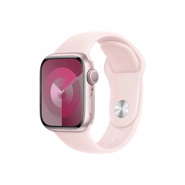  Apple Watch Series 9 GPS 41mm rózsaszín aumínium tok, rózsaszín sport szíj S/M EU MR933