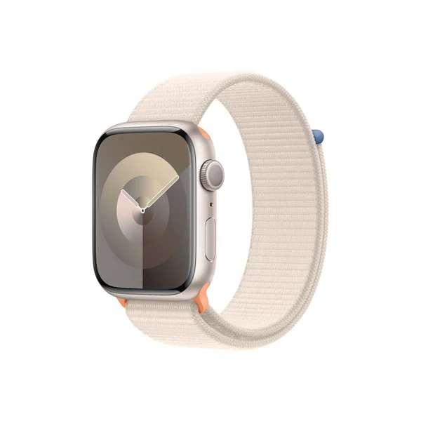  Apple Watch Series 9 GPS 45mm csillagfény aumínium tok, csillagfény sport pánt EU MR983