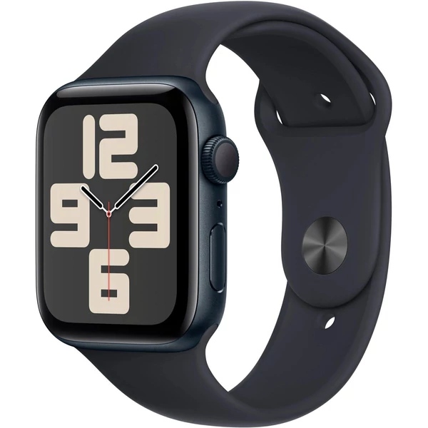 Apple Watch SE (2023) 40mm éjfekete alumíniumtok, éjfekete sportszíj M/L EU MR9Y3