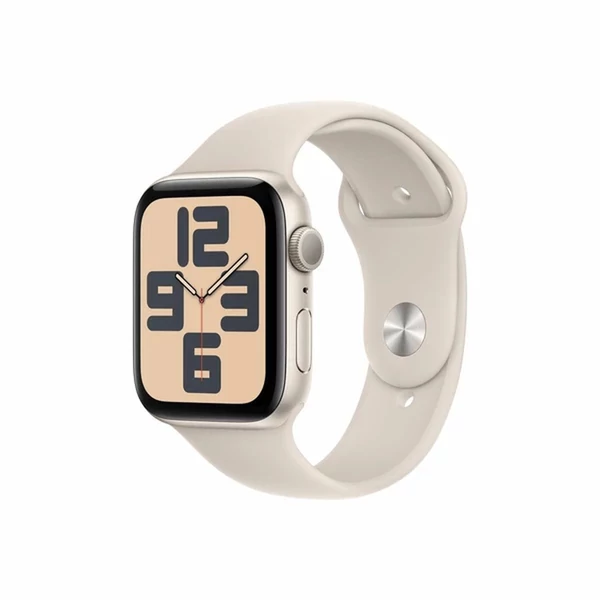 Apple Watch SE (2023) GPS 44mm csillagfény aumínium tok, csillagfény sport szíj M/L EU MRE53