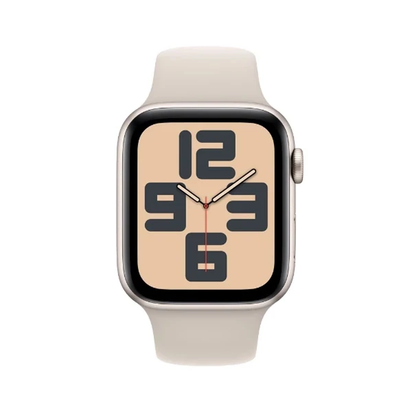 Apple Watch SE GPS + Cellular 44mm csillagfény alumínium tok, csillagfény sportszíj M/L EU EUMRHJ3