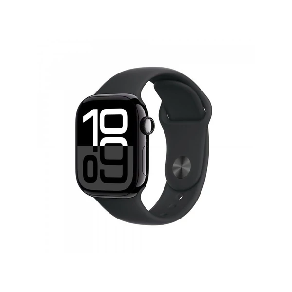 Apple Watch Series 10 GPS 42mm fekete alumínium tok, éjfekete sport szíj M/L EU MWWF3 Apple Watch Series 10 GPS 42mm fekete alumínium tok, éjfekete sport szíj M/L EU MWWF3