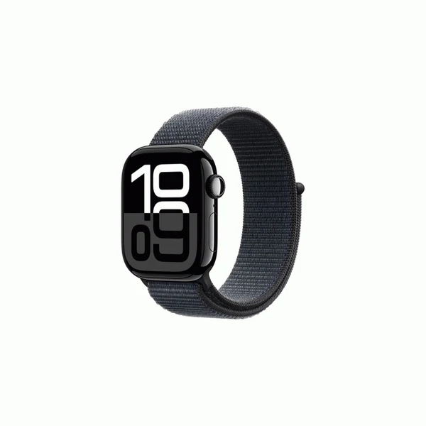 Apple Watch Series 10 GPS 42mm fekete alumíniumtok, fekete sportpánt MWWG3