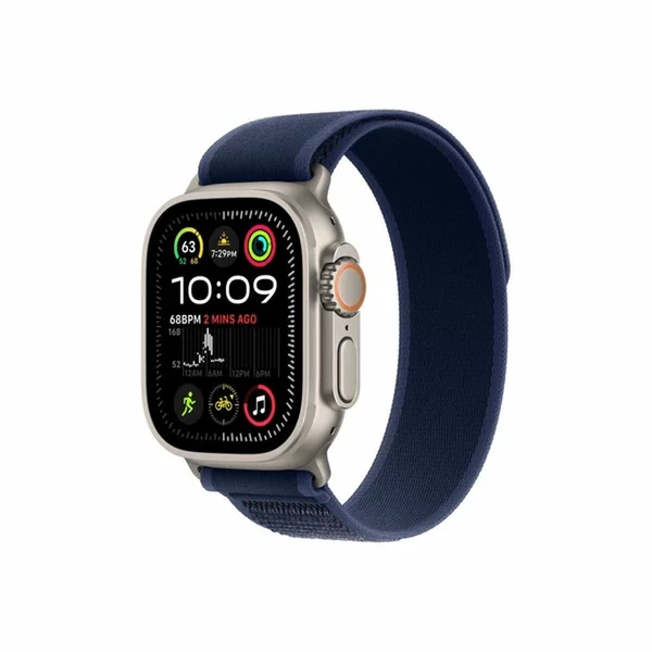 Apple Watch Ultra 2 LTE 49mm titántok, kék terep pánt M/L EU MX4L3