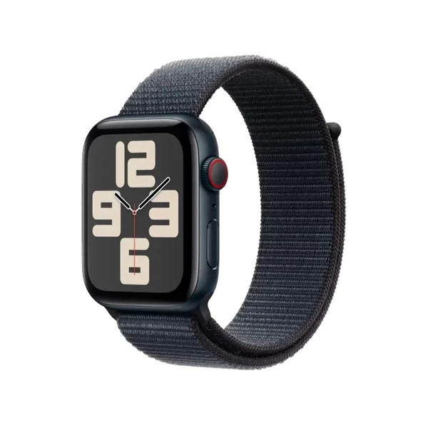 Apple Watch SE2 (2024) GPS 44mm éjfekete alumíniumtok, tintakék sportpánt EU MXEP3