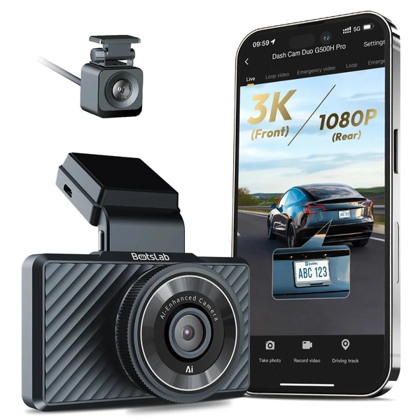Botslab Dash Camera G500H Pro menetrögzítő kamera, fekete EU Botslab Dash Camera G500H Pro menetrögzítő kamera, fekete EU