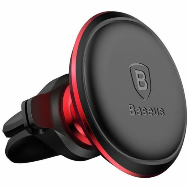 Baseus mágneses autós telefontartó (szellőzőrácsra), piros/fekete (SUGX020009)