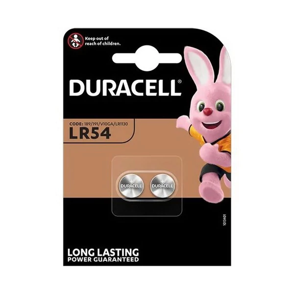 DURACELL (LR1130) alkáli gombelem (2 db/csomag) 1.5V