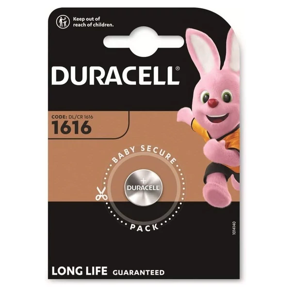 DURACELL (CR1616) lítium gombelem (1 elem/ csomag) 3V