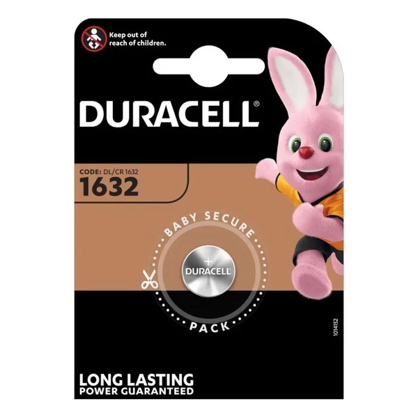DURACELL (CR1632) Lithium gombelem (1db) 3V