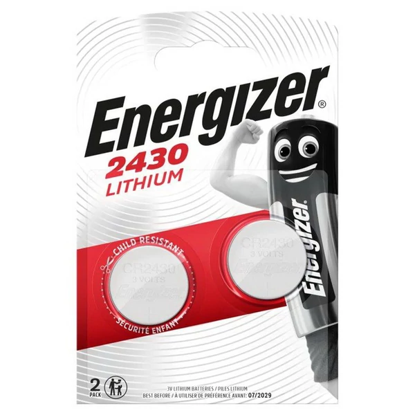 Energizer (CR2430) Lithium gombelem (2 db/csomag) 3V