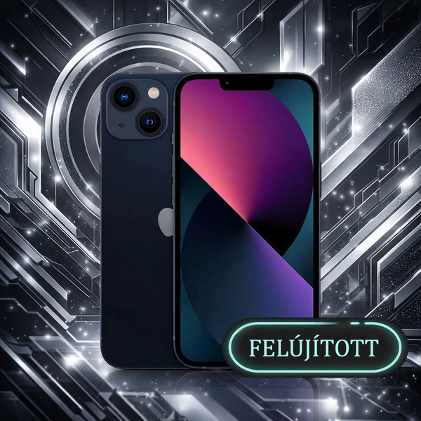 Felújított - iPhone 13 128GB éjfekete MLPF3