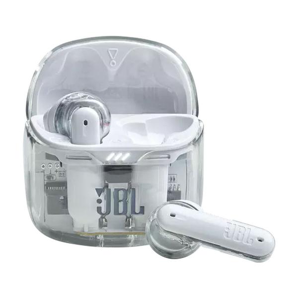 JBL Tune Flex Ghost Edition vezeték nélküli fülhallgató, fehér-átlátszó EU