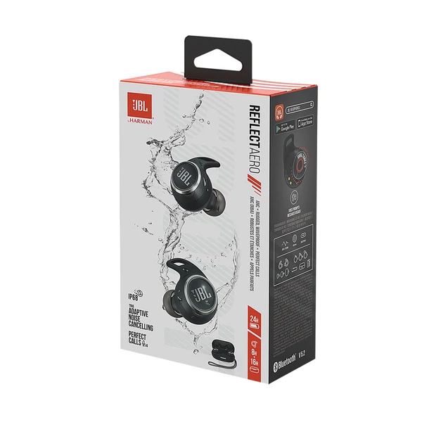 JBL Reflect Aero TWS In-Ear Earbuds vezeték nélküli fülhallgató, fekete EU