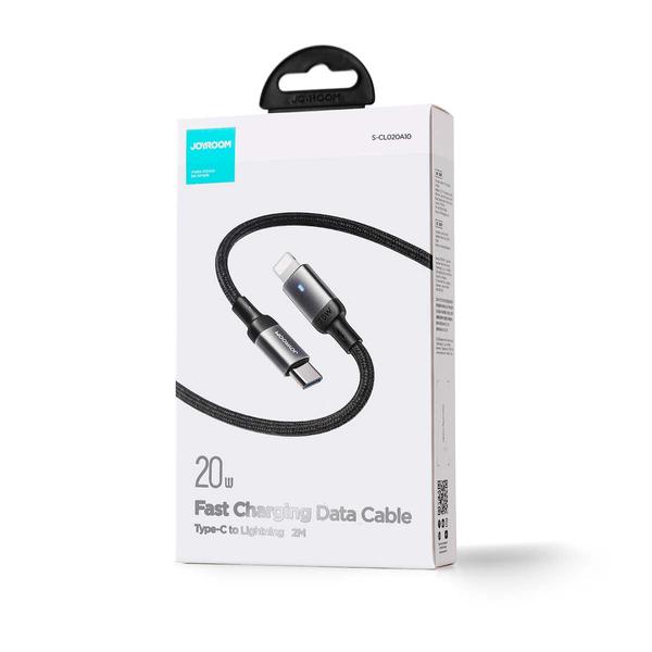 Joyroom Type-C - Lightning A10 series gyorstöltő kábel PD 20W 1.2m fekete (S-CL020A10)