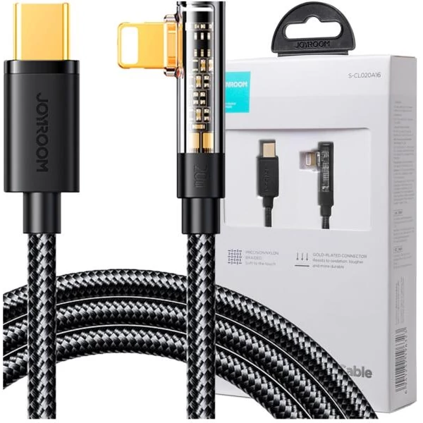 Joyroom Lightning - Type-C Gaming kábel 20W, 480mb/s, 1.2m, fekete (S-CL020A6)