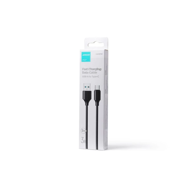 Joyroom USB - Type-C adatkábel, 3A, 480Mb/s, 2m, fekete (S-UC027A9)
