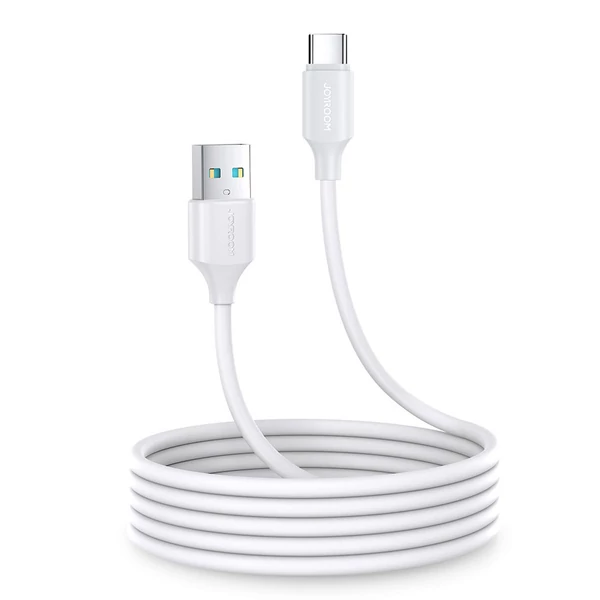 Joyroom USB - Type-C adatkábel, 3A, 480Mb/s, 2m, fehér (S-UC027A9)