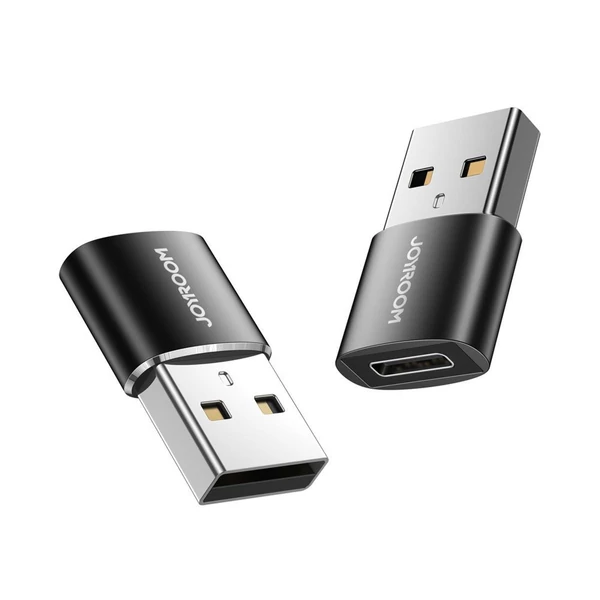 Joyroom Adapter, USB 3.2 Gen 1 (apa) - Type-C (anya), fekete (2db) (S-H152)