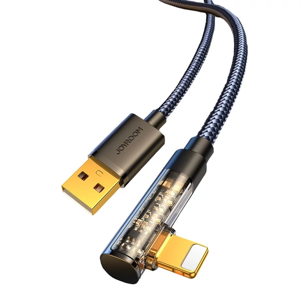 Joyroom Lightning - USB Gaming kábel 2,4A, 480mb/s, 1.2m, fekete (S-UL012A6)