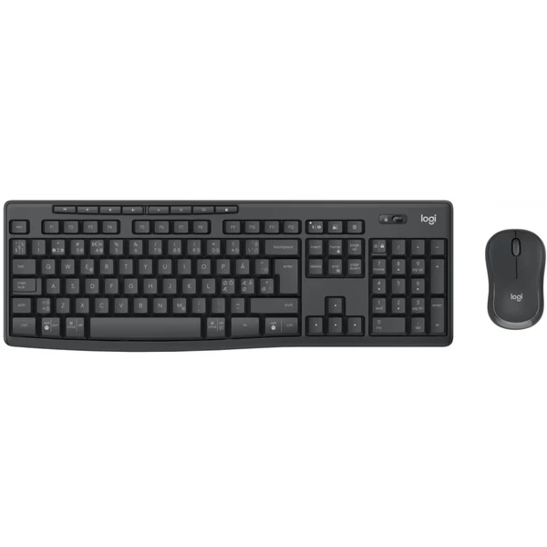  Logitech MK370 billentyűzet (QWERTY) és egér, fekete EU (920-012065)