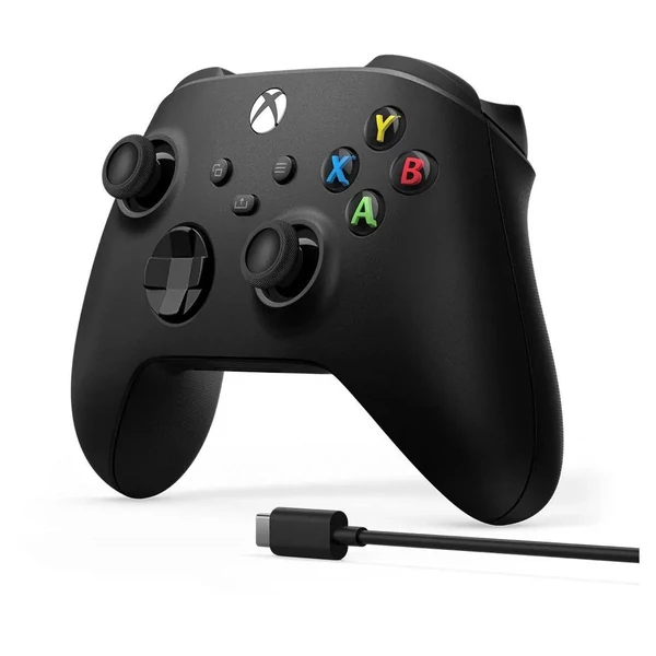 Microsoft XBOX Series X/S vezeték nélküli kontrollerType-C kábellel (2.5m), fekete EU