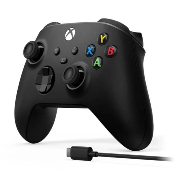 Microsoft XBOX Series X/S/One vezeték nélküli kontroller Type-C kábellel (2.7m) fekete EU