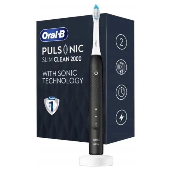 Oral-B Pulsonic Slim Clean 2000 elektromos fogkefe, fekete EU