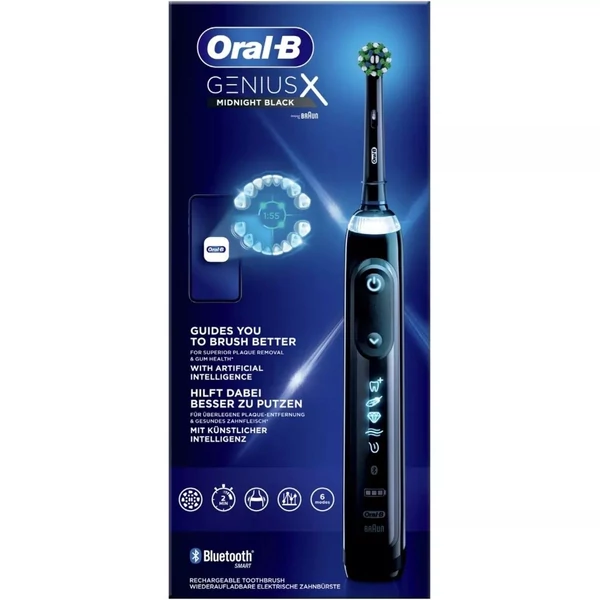 Oral-B Genius X oszcilláló elektromos fogkefe, éjfekete