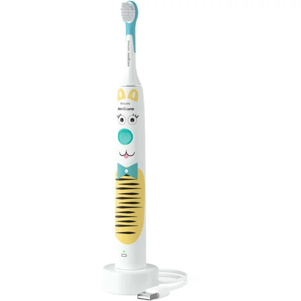 Philips Sonicare elektromos fogkefe gyerekeknek HX3601/01 Pet Edition fehér/sárga EU