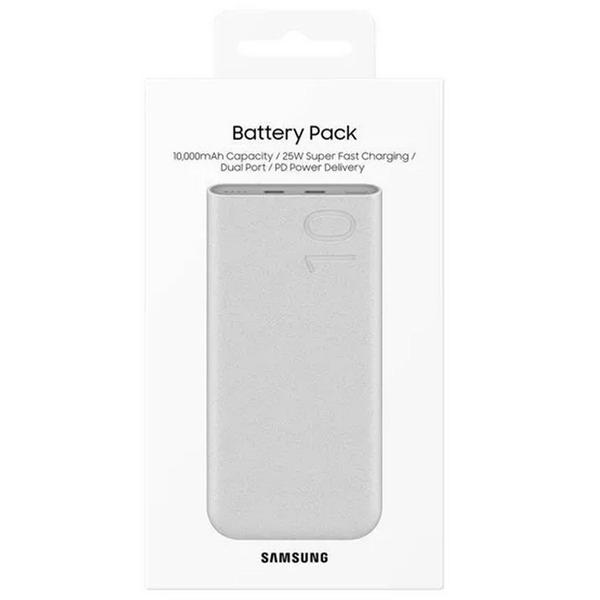 Samsung külső akkumulátor, gyorstöltés, Type-C - Type-C 0.2m kábellel, 10.000mAh, 25W, bézs (EB-P3400XUEGEU)