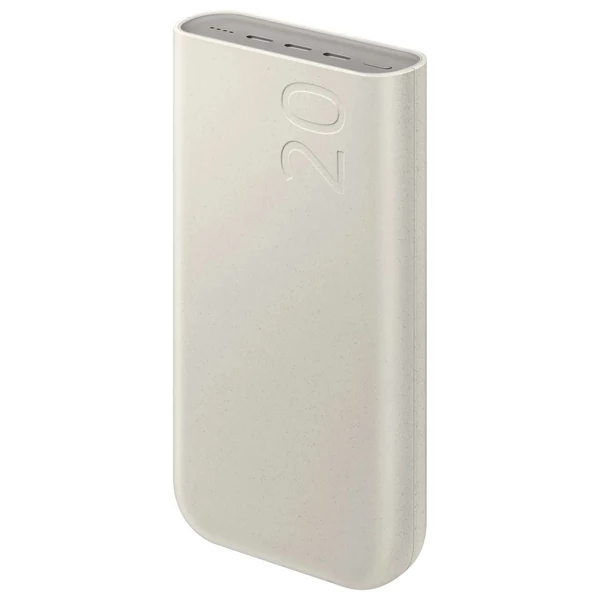 Samsung Power Bank (Type-C / Type-C kábellel) 45W, 20000 mAh, bézs (EB-P4520XUEGEU)