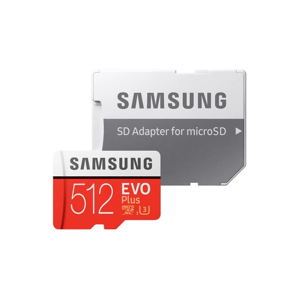 Samsung EVO+ MicroSD kártya 512GB Class10 + Adapter (MB-MC512SA/EU)