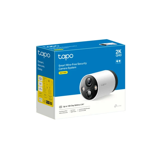 TP-Link Tapo C420S1 Wi-fi biztonsági kamera szett Tapo H200 Hubbal, 2K QHD, fehér EU TP-Link Tapo C420S1 Wi-fi biztonsági kamera szett Tapo H200 Hubbal, 2K QHD, fehér EU