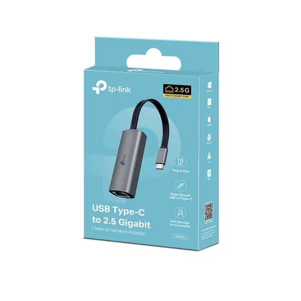 TP-Link UE302C hálózati adapter, Type-C - Ethernet RJ45, 2500Mb/s EU TP-Link UE302C hálózati adapter, Type-C - Ethernet RJ45, 2500Mb/s EU