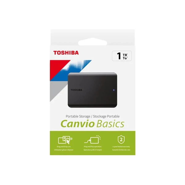 Toshiba HDD Canvio Basics 2.5&quot; 1TB USB 3.2 (HDTB510EK3AA)