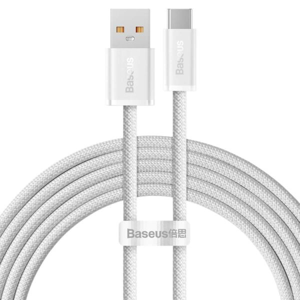 Baseus Dynamic Series USB - USB-C adat- és töltőkábel, 100W, 2m, fehér (CALD000702)