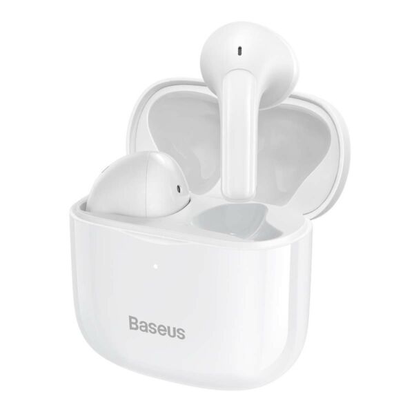 Baseus Bowie E3 Bluetooth vezeték nélküli fülhallgató, BT 5.2, TWS, IP64, fehér (NGTW080002)
