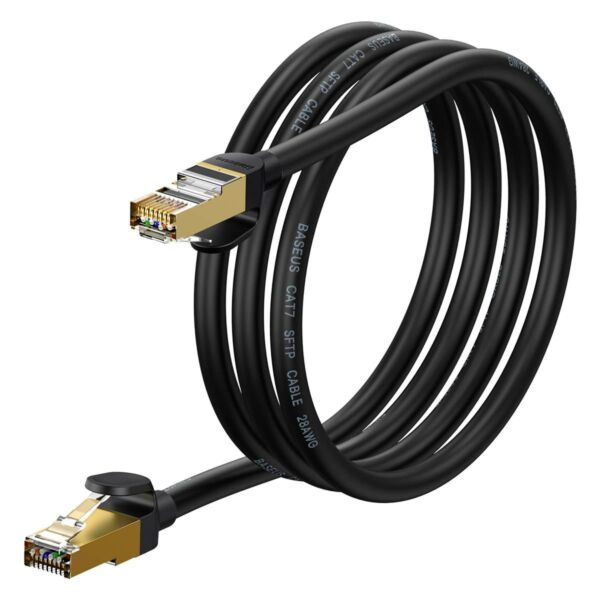 Baseus  hálózati kábel (CAT7) RJ45, 10 Gbps, 1.5m, fekete (WKJS010201)