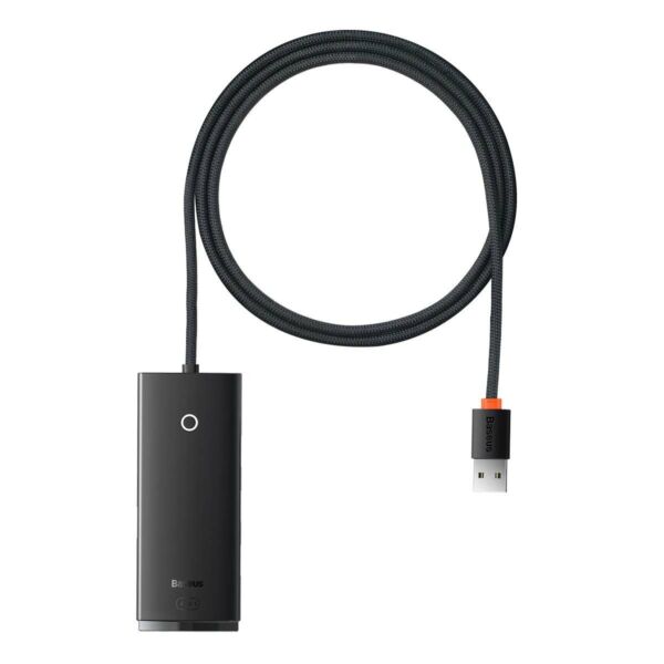 Baseus HUB Lite USB elosztó (USB-A-4xUSB-A 3.0 5Gb/s), fekete EU (WKQX030101)
